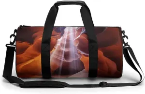 Gym Bag Antelope Canyon Duffel Bag for Men Women Overnight Bag with Shoe Compartment Workout Bags