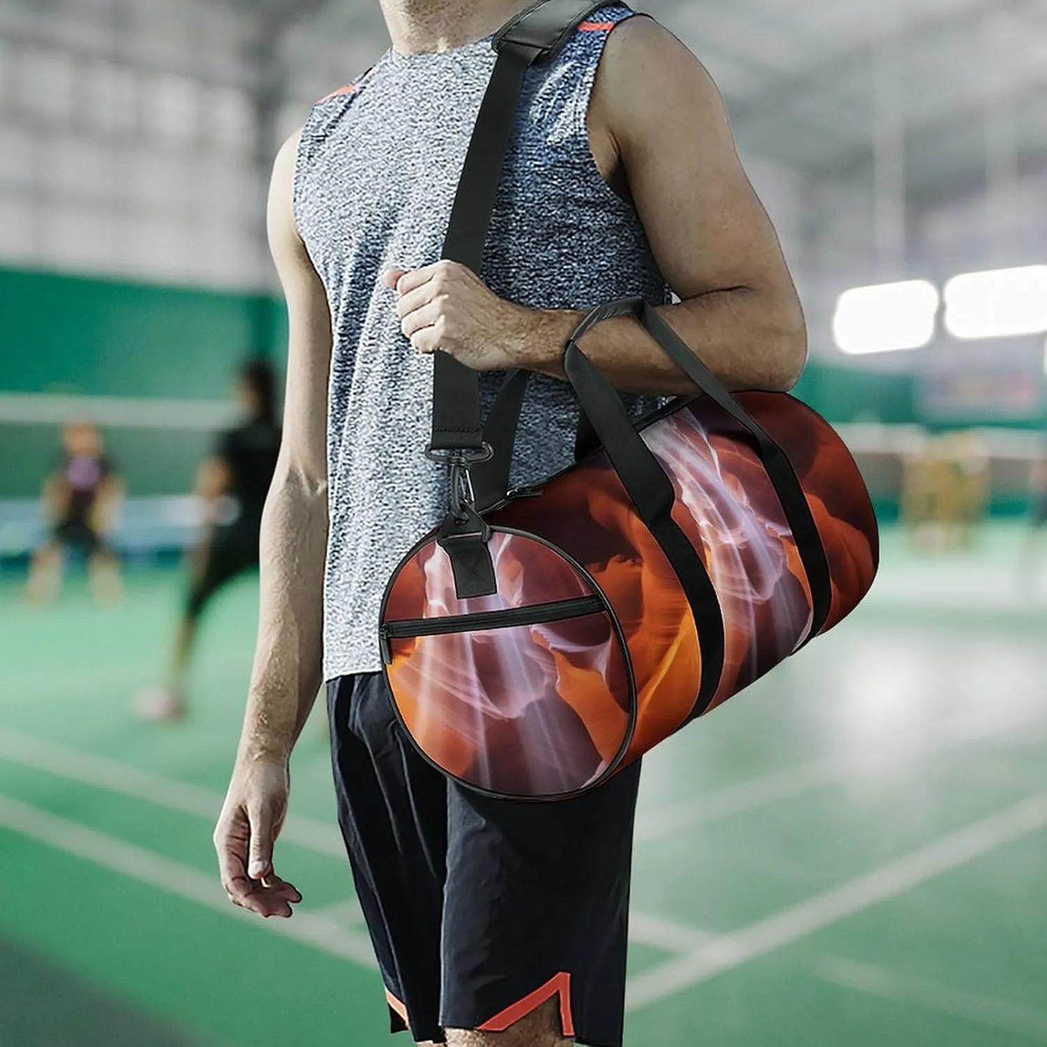 Gym Bag Antelope Canyon Duffel Bag for Men Women Overnight Bag with Shoe Compartment Workout Bags