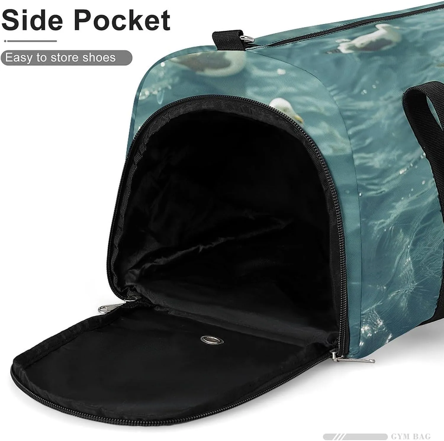 Gym Bag Floating in The Duffel Bag for Men Women Overnight Bag with Shoe Compartment Workout Bags