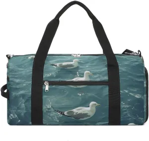 Gym Bag Floating in The Duffel Bag for Men Women Overnight Bag with Shoe Compartment Workout Bags