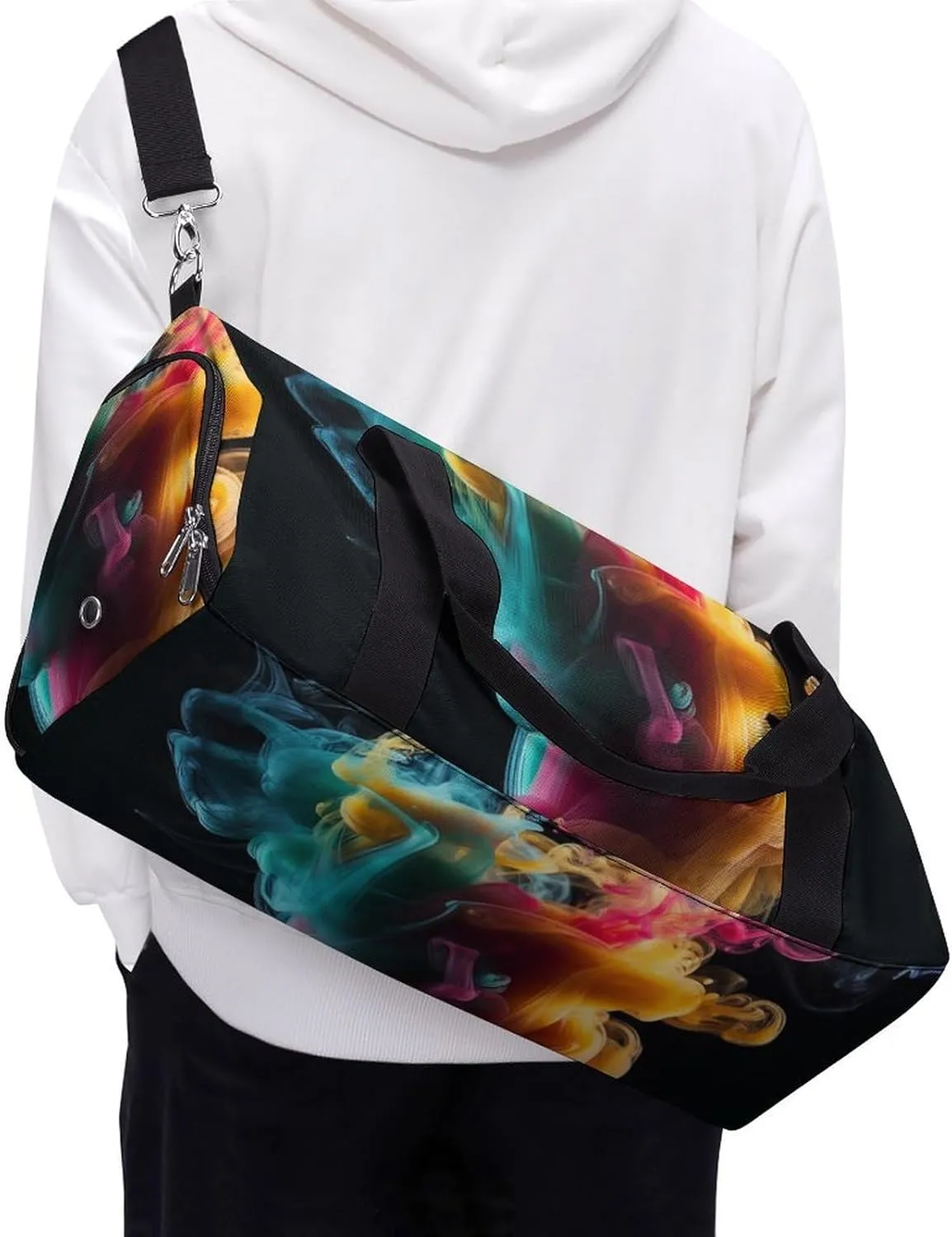 Gym Bag Melt In The Water Duffel Bag for Men Women Overnight Bag with Shoe Compartment Workout Bags