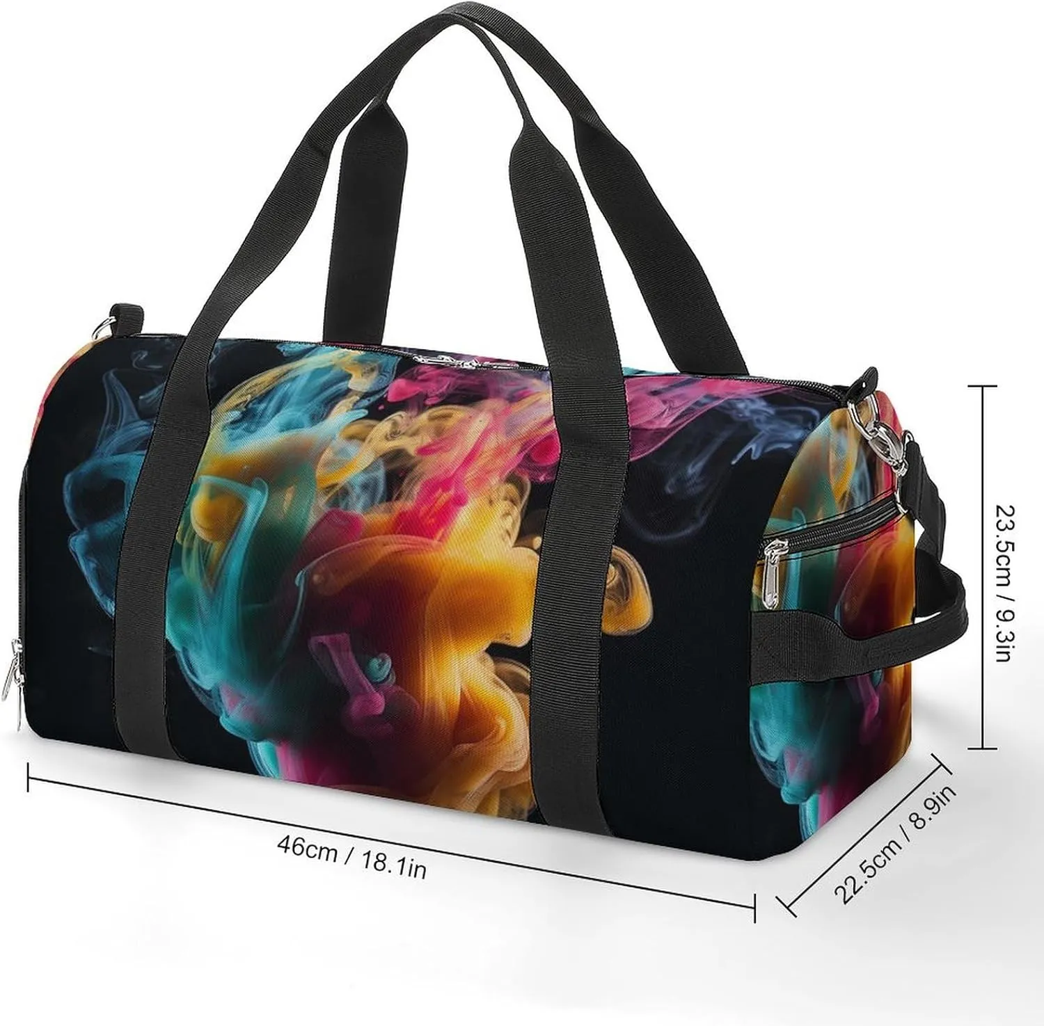 Gym Bag Melt In The Water Duffel Bag for Men Women Overnight Bag with Shoe Compartment Workout Bags