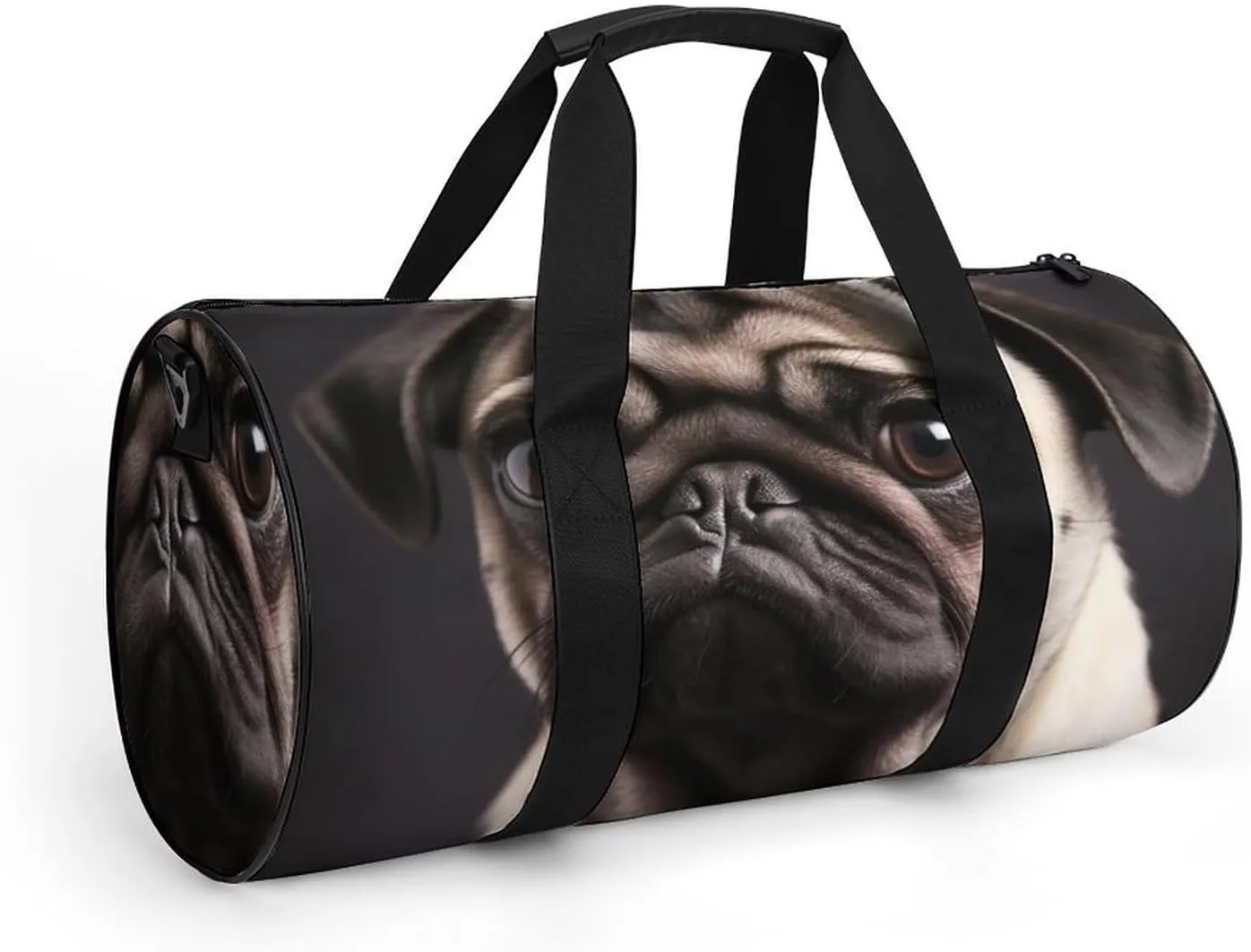 Gym Bag Pug Duffel Bag for Men Women Overnight Bag with Shoe Compartment Workout Bags