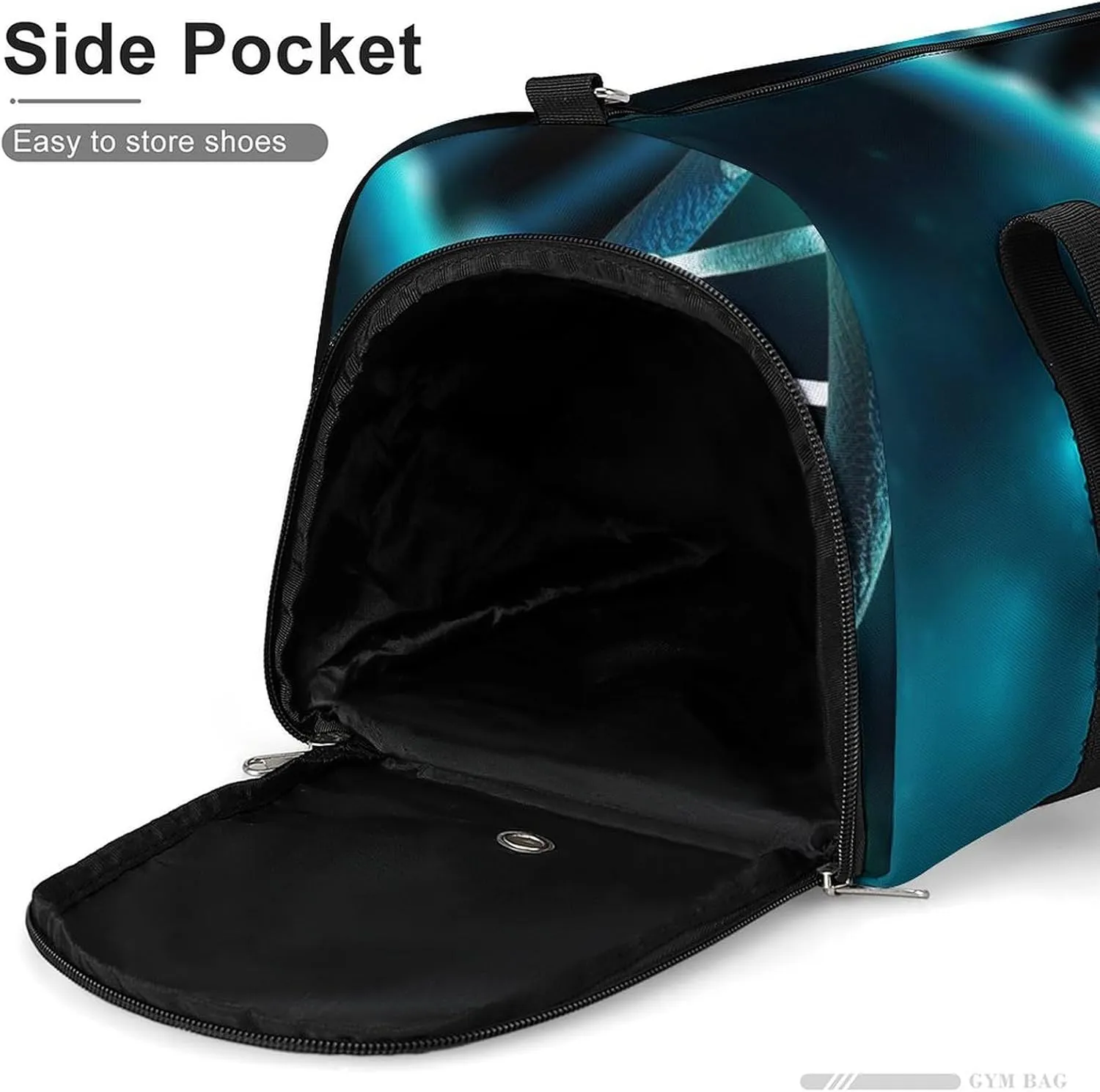 Gym Bag Science Gene Strand Duffel Bag for Men Women Overnight Bag with Shoe Compartment Workout Bags