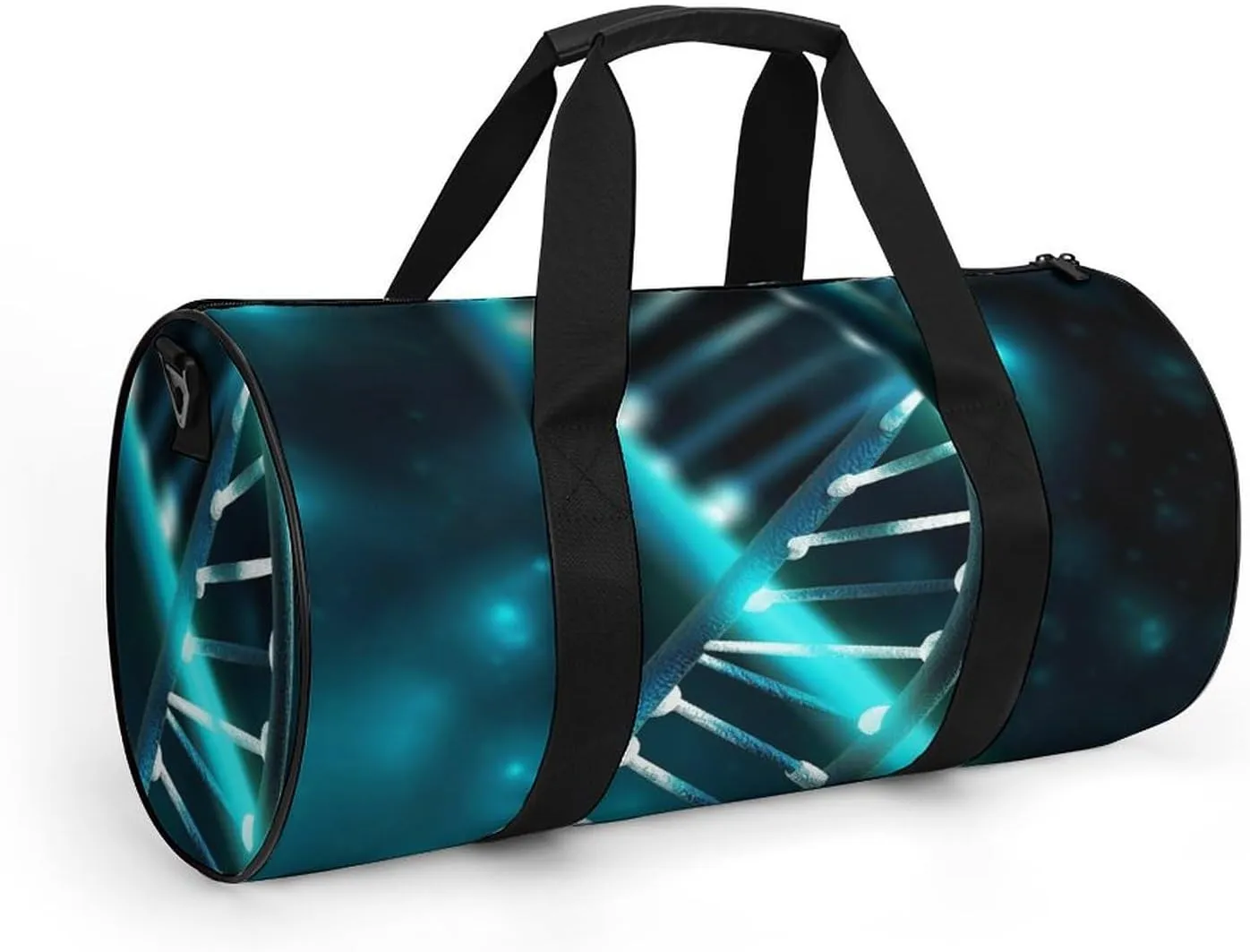 Gym Bag Science Gene Strand Duffel Bag for Men Women Overnight Bag with Shoe Compartment Workout Bags