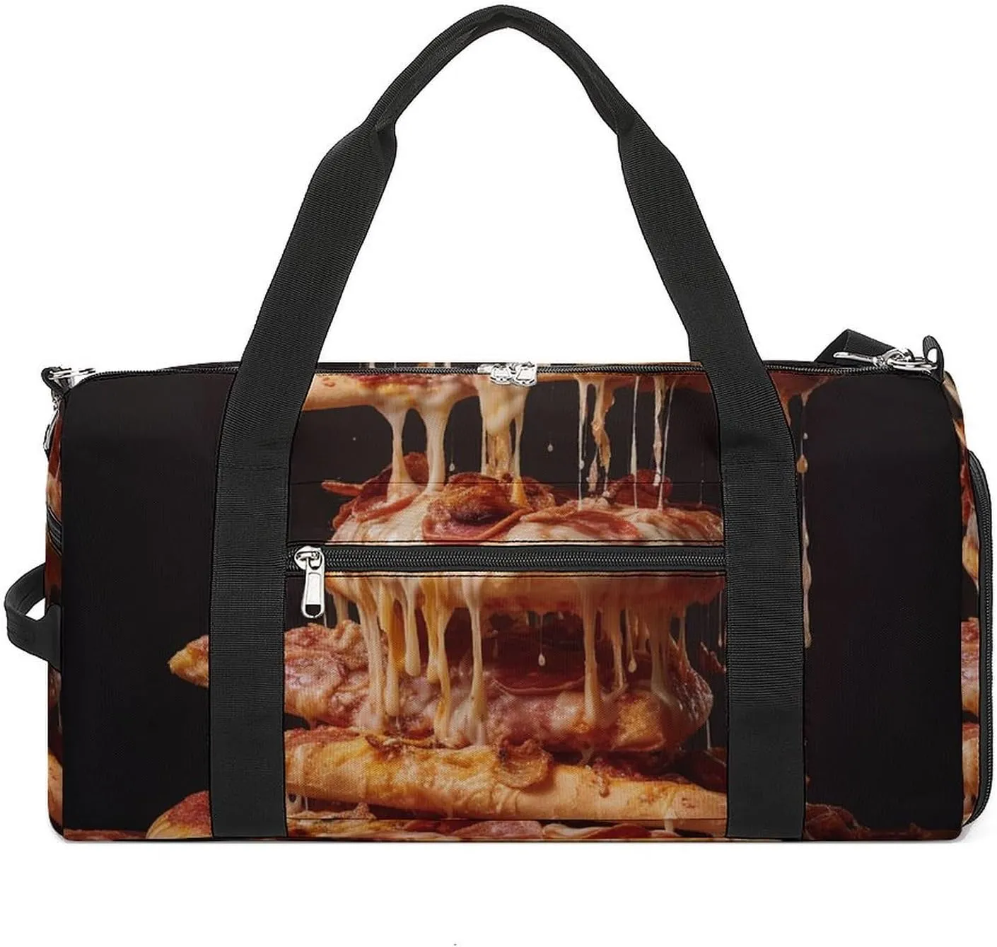 Gym Bag Some Pizza Duffel Bag for Men Women Overnight Bag with Shoe Compartment Workout Bags