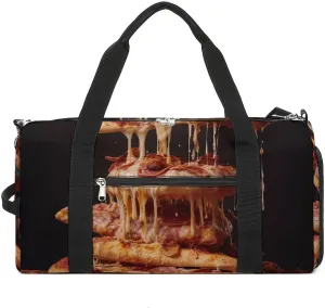 Gym Bag Some Pizza Duffel Bag for Men Women Overnight Bag with Shoe Compartment Workout Bags