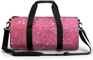 Gym Bag Sparkling Glitter Duffel Bag for Men Women Overnight Bag with Shoe Compartment Workout Bags