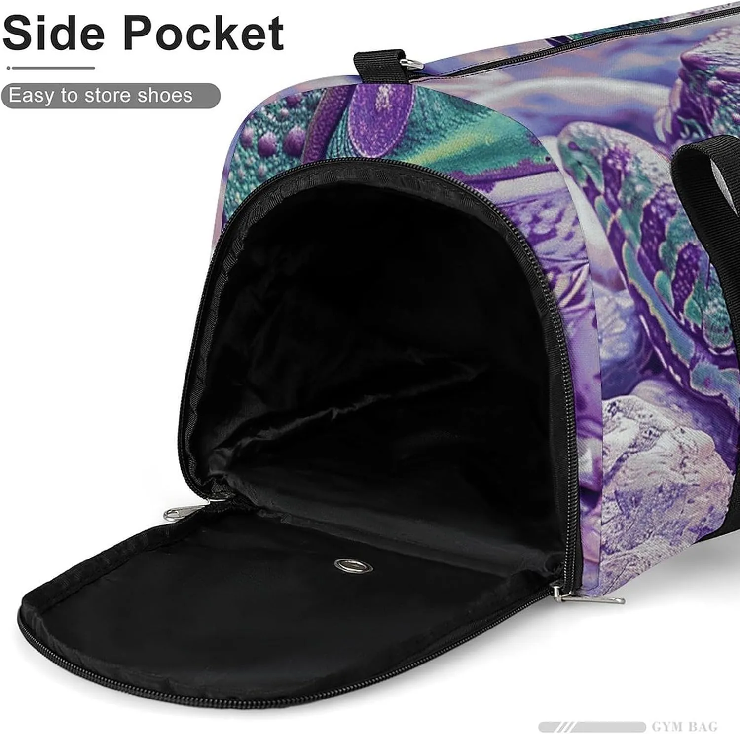 Gym Bags for Men Women A Little Green Frog Duffle Bag Travel Overnight Bag with Shoe Compartment Tote Bags