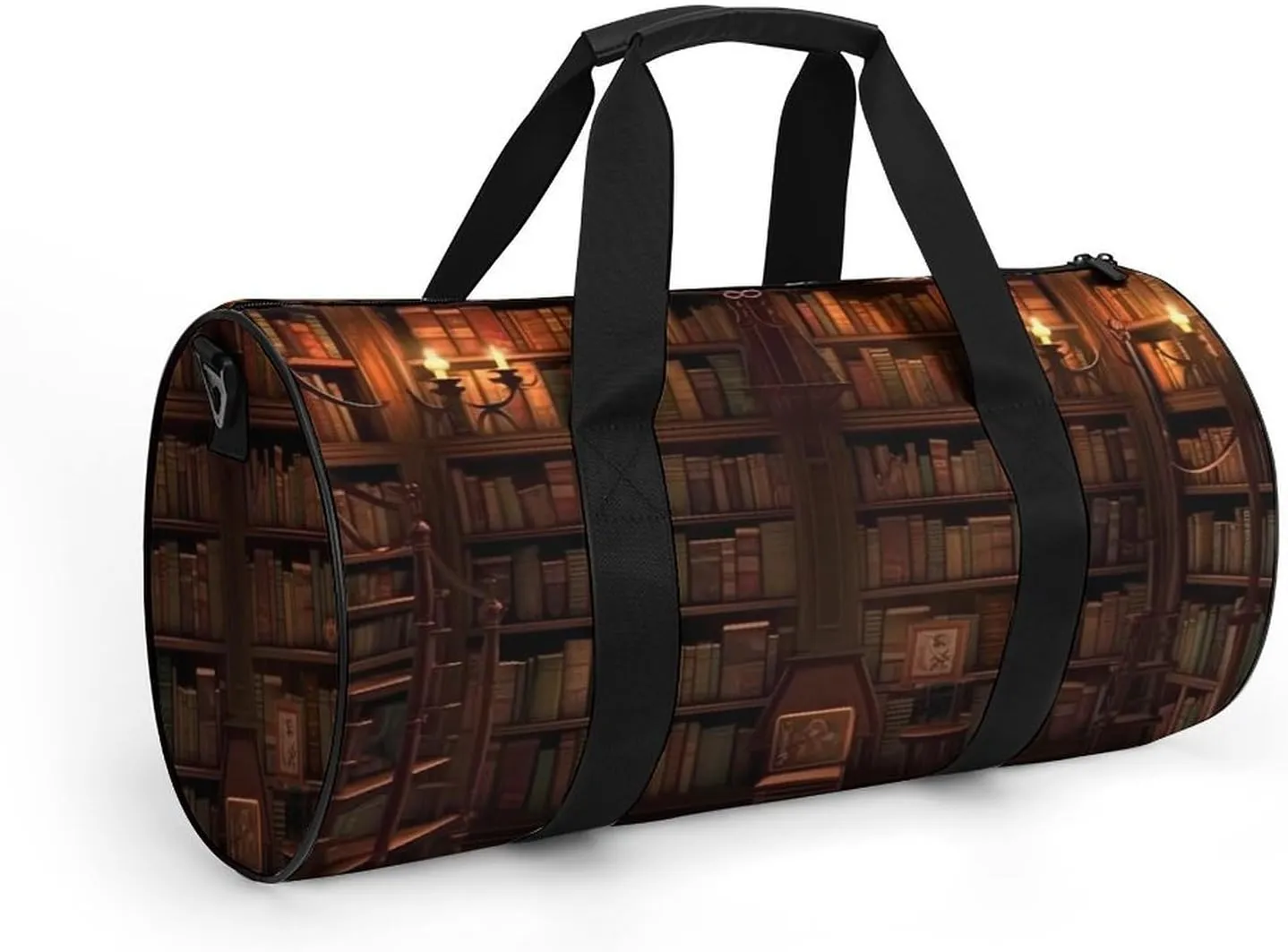 Gym Bags for Men Women Book Room Library Duffle Bag Travel Overnight Bag with Shoe Compartment Tote Bags