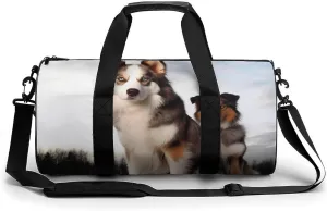 Gym Bags for Men Women Dogs Duffle Bag Travel Overnight Bag with Shoe Compartment Tote Bags