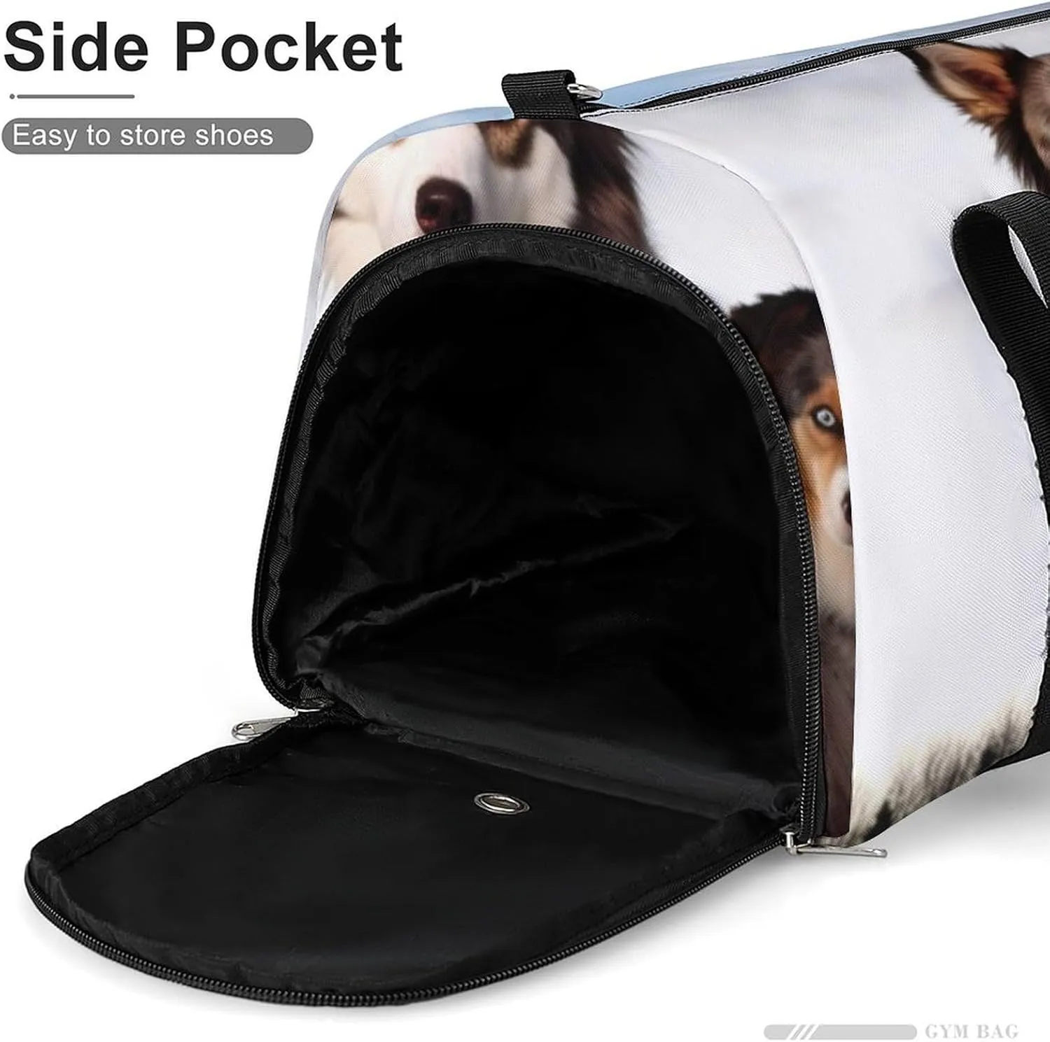 Gym Bags for Men Women Dogs Duffle Bag Travel Overnight Bag with Shoe Compartment Tote Bags