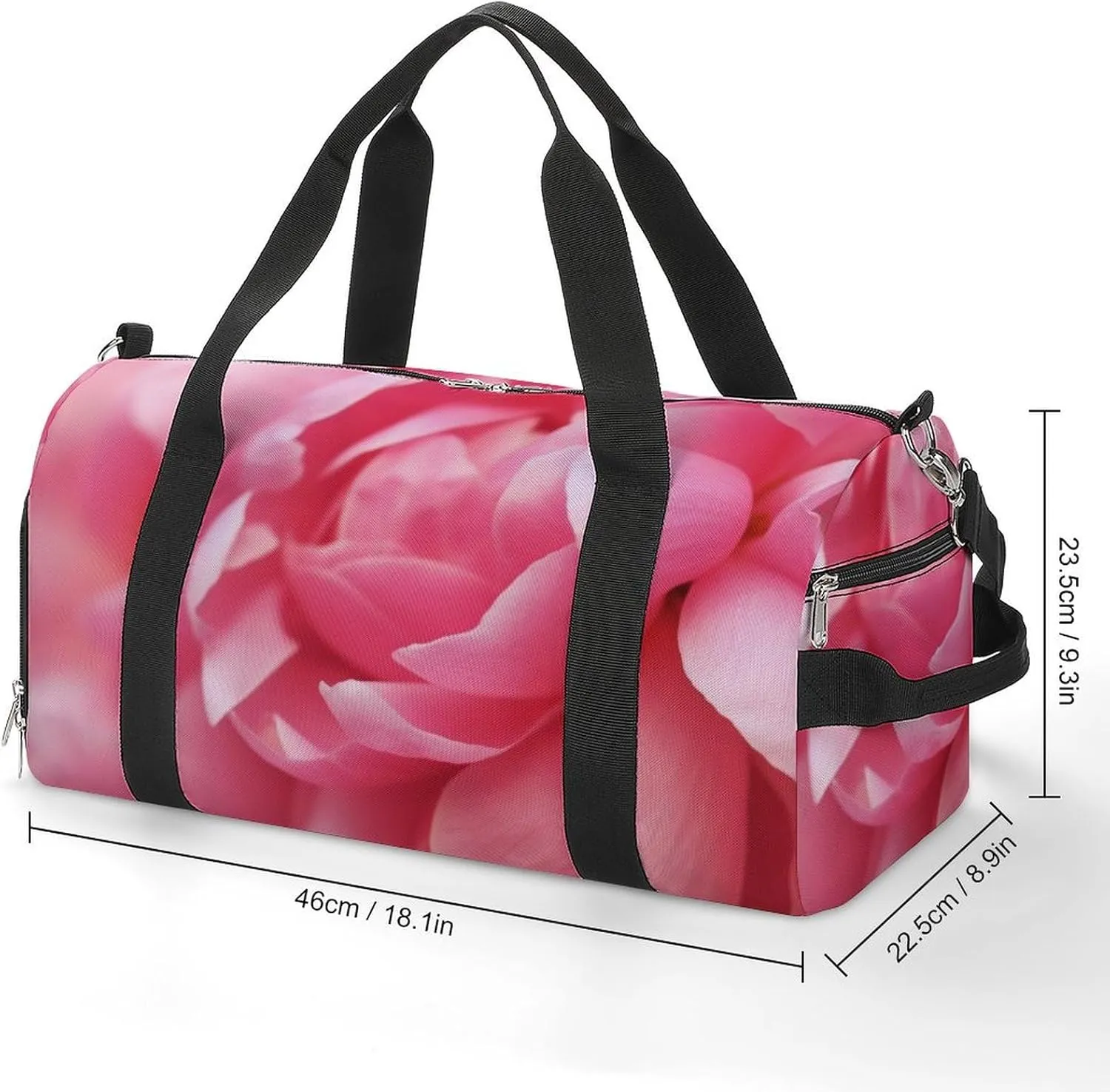 Gym Bags for Men Women Petal Duffle Bag Travel Overnight Bag with Shoe Compartment Tote Bags