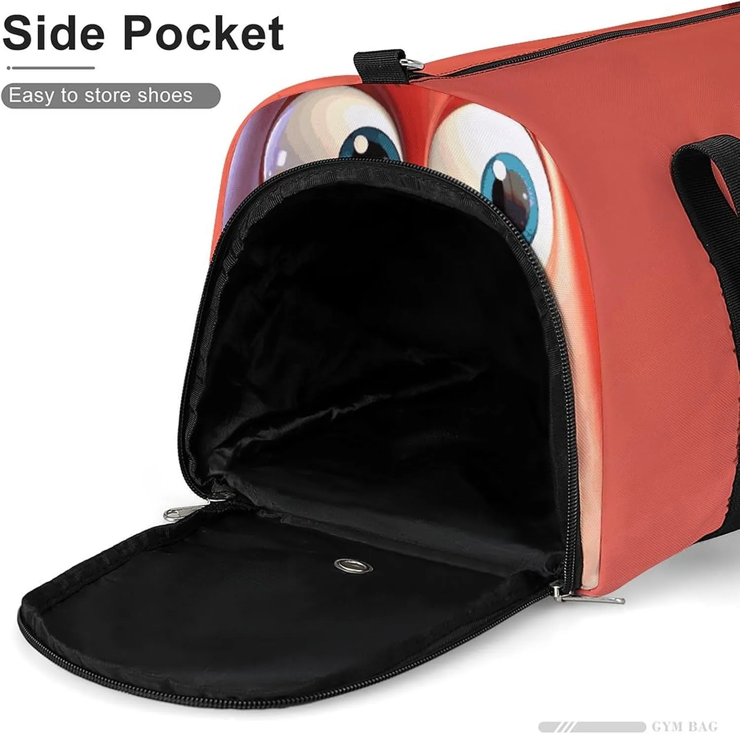 Gym Bags Small Cartoon Bell79546220-007d-11ef-8e6d-d148611795c7 Duffel Bag Overnight Bag with Shoe Compartment Carryon Bag for Men Women