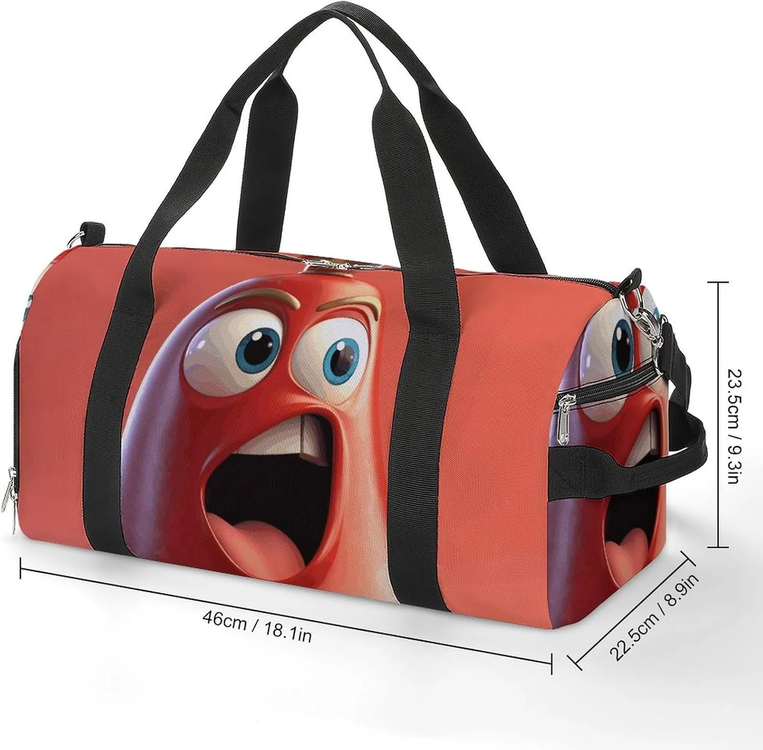 Gym Bags Small Cartoon Bell79546220-007d-11ef-8e6d-d148611795c7 Duffel Bag Overnight Bag with Shoe Compartment Carryon Bag for Men Women