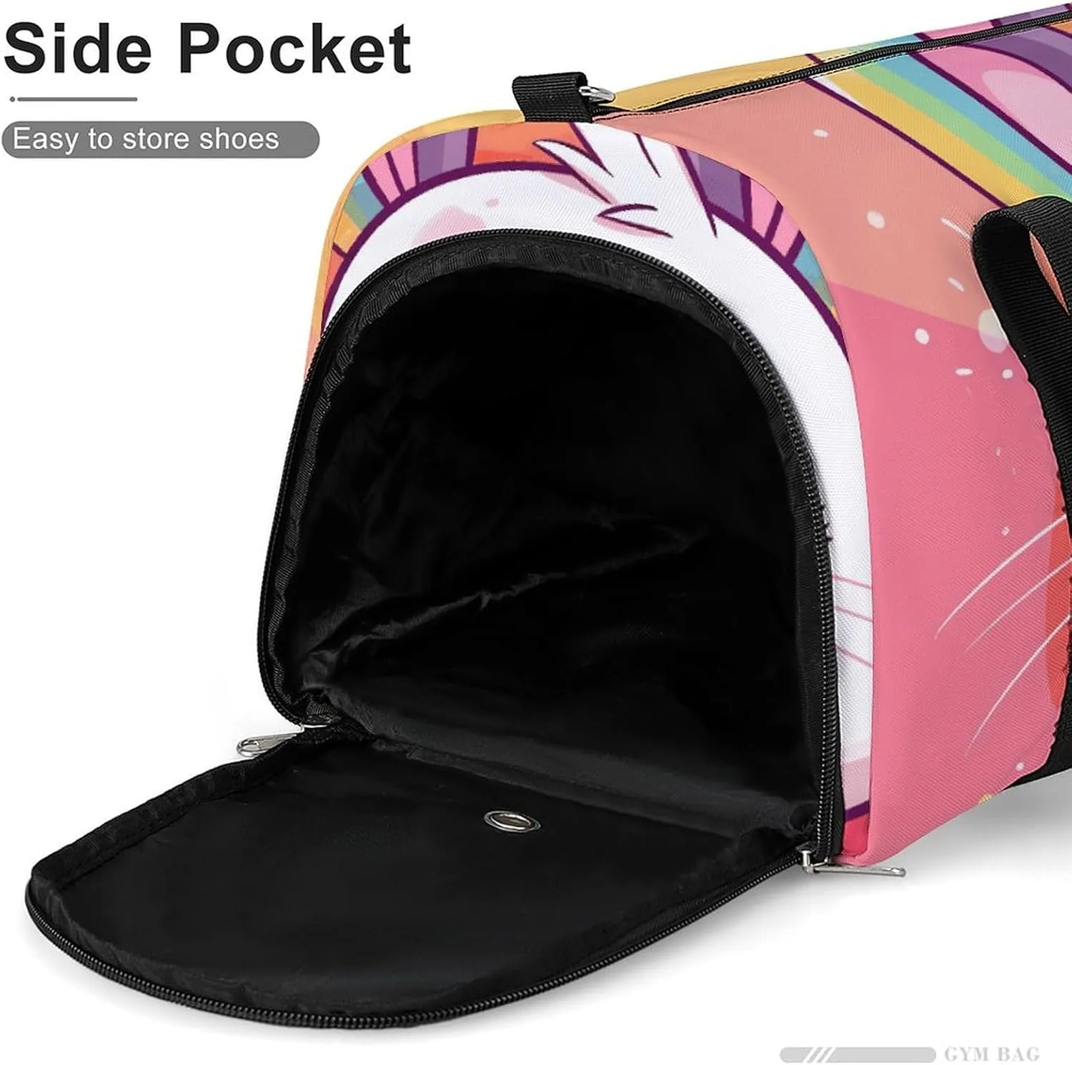 Gym Bags Small Chubby Rabbit Duffel Bag Overnight Bag with Shoe Compartment Carryon Bag for Men Women