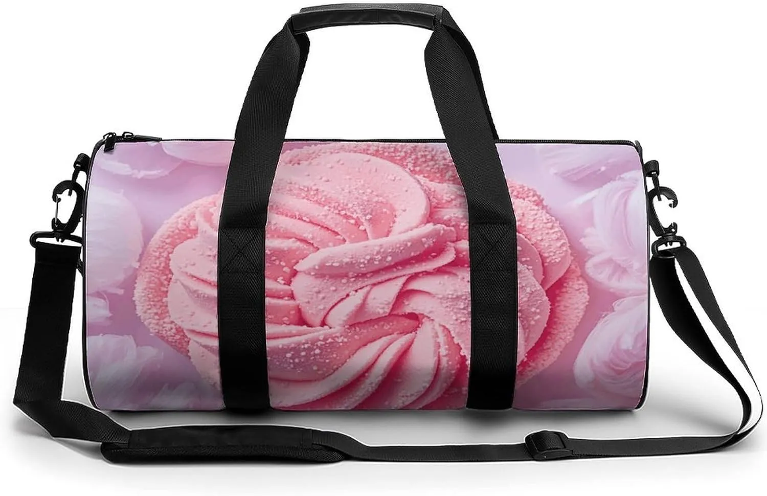Gym Bags Small Cotton Candy Duffel Bag Overnight Bag with Shoe Compartment Carryon Bag for Men Women