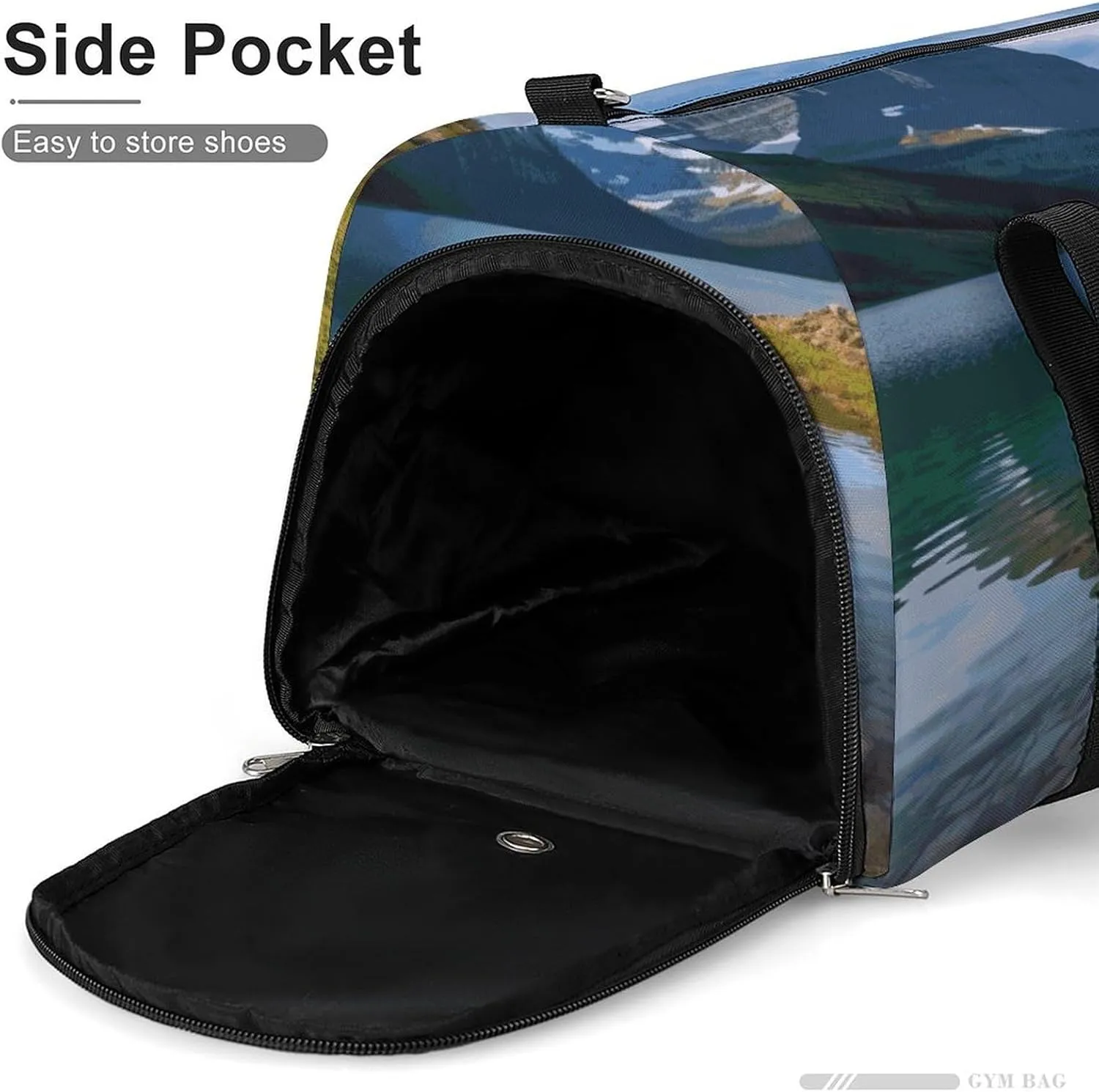 Gym Bags Small Glacier National Park Duffel Bag Overnight Bag with Shoe Compartment Carryon Bag for Men Women
