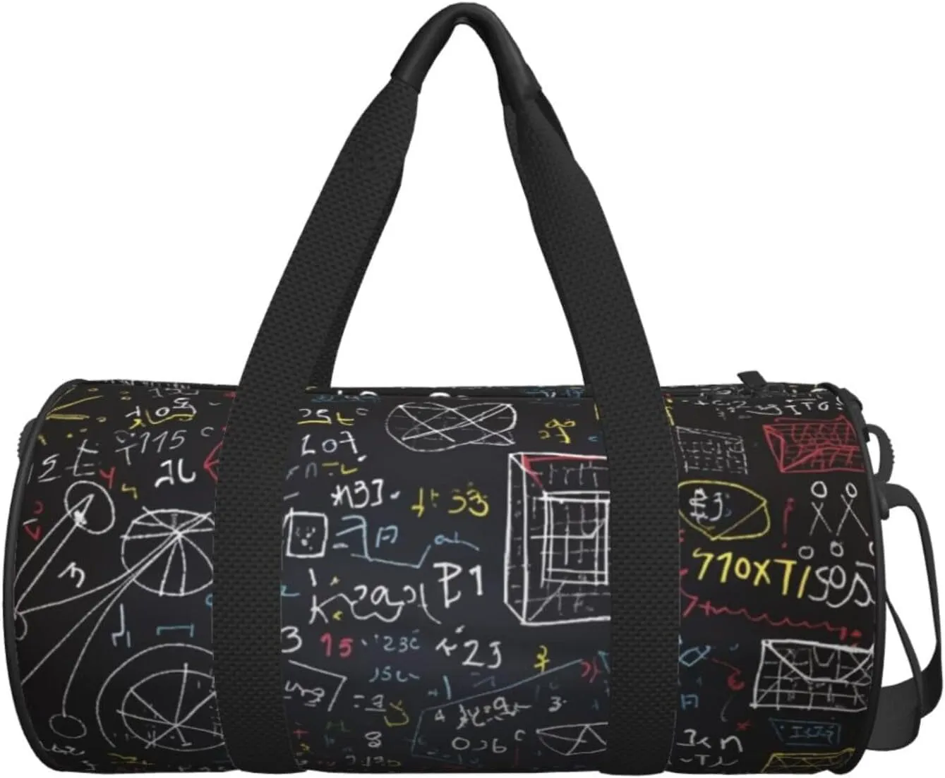 Gym Bags Small mathematics and physics Duffel Bag Overnight Bag with Shoe Compartment Carryon Bag for Men Women