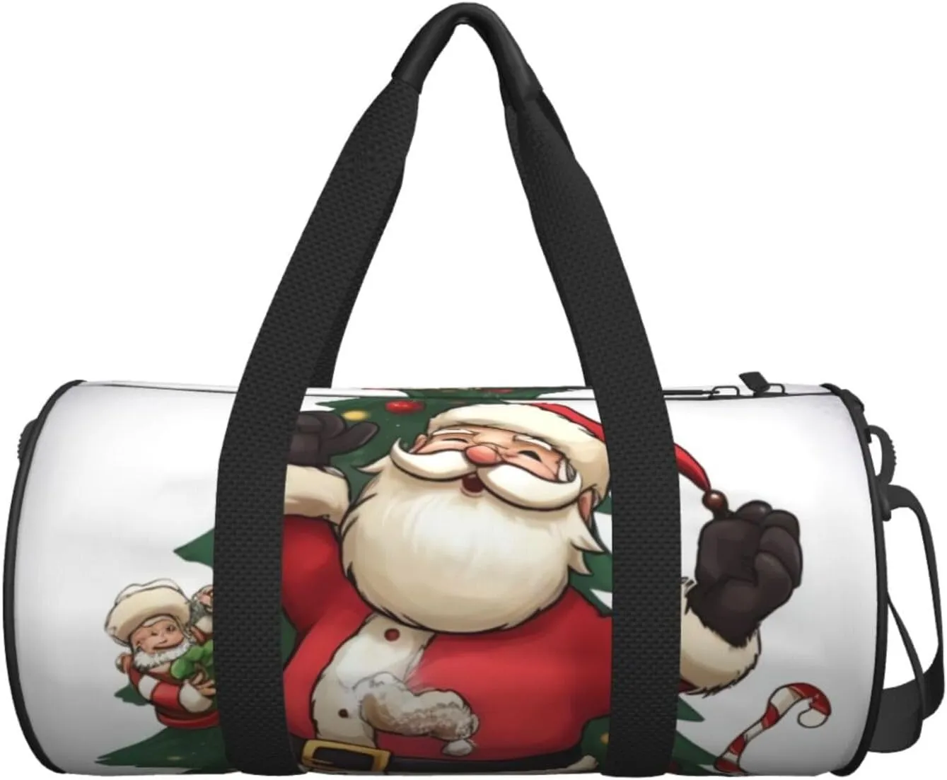 Gym Bags Small Merry Christmas Duffel Bag Overnight Bag with Shoe Compartment Carryon Bag for Men Women