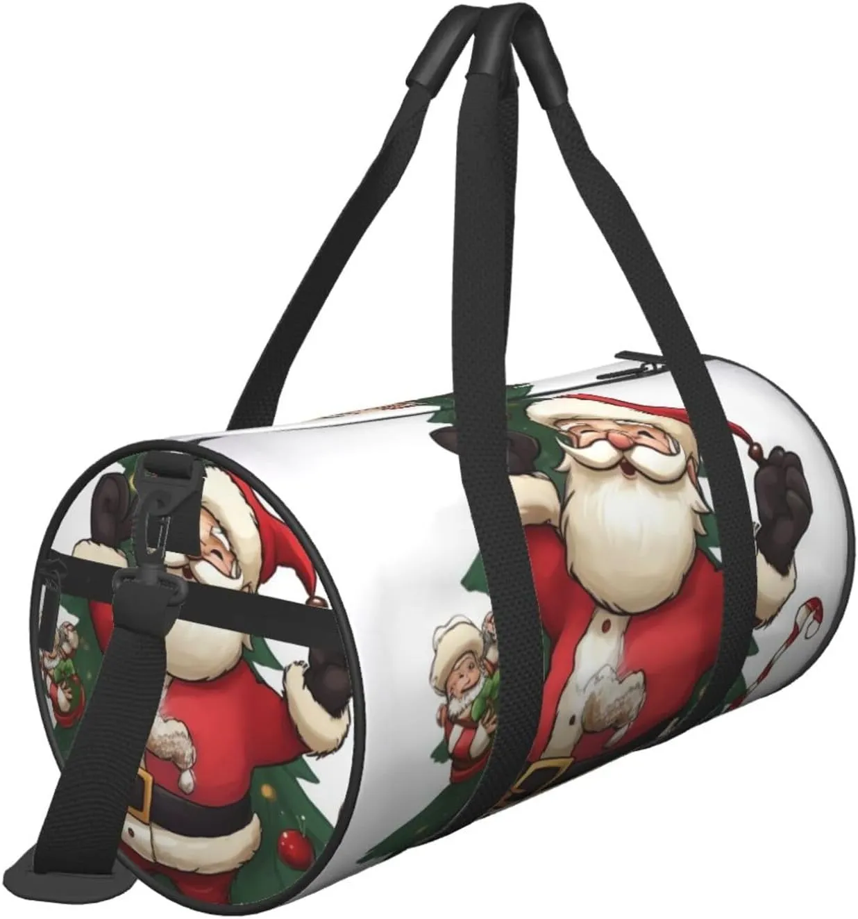 Gym Bags Small Merry Christmas Duffel Bag Overnight Bag with Shoe Compartment Carryon Bag for Men Women