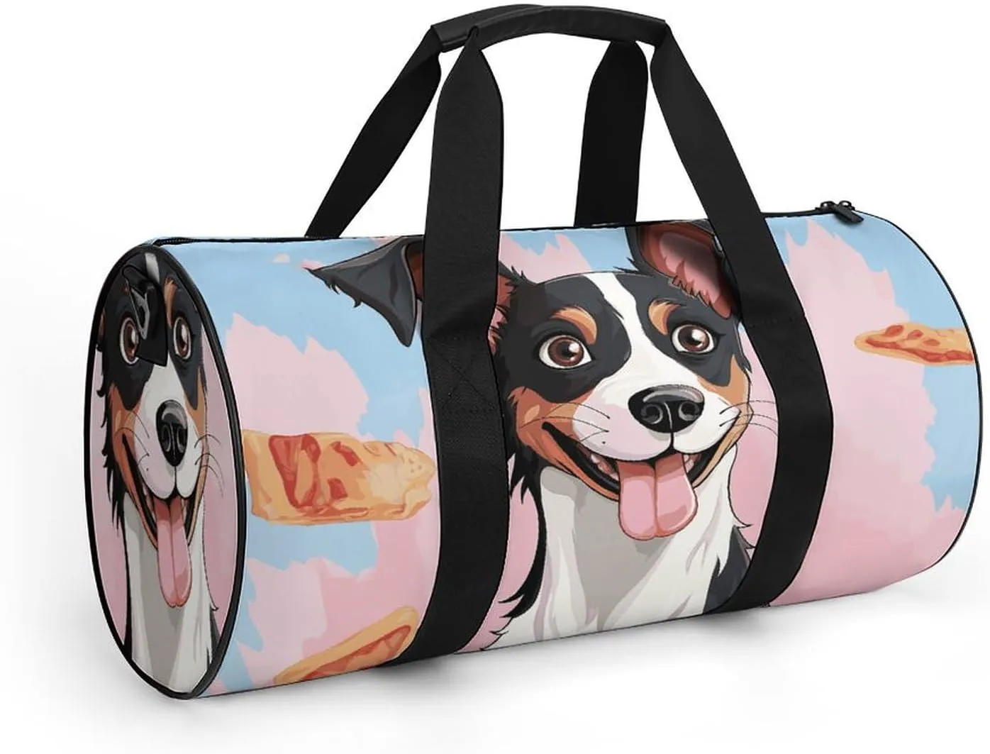 Gym Bags Small Rat Terrier Dog Duffel Bag Overnight Bag with Shoe Compartment Carryon Bag for Men Women