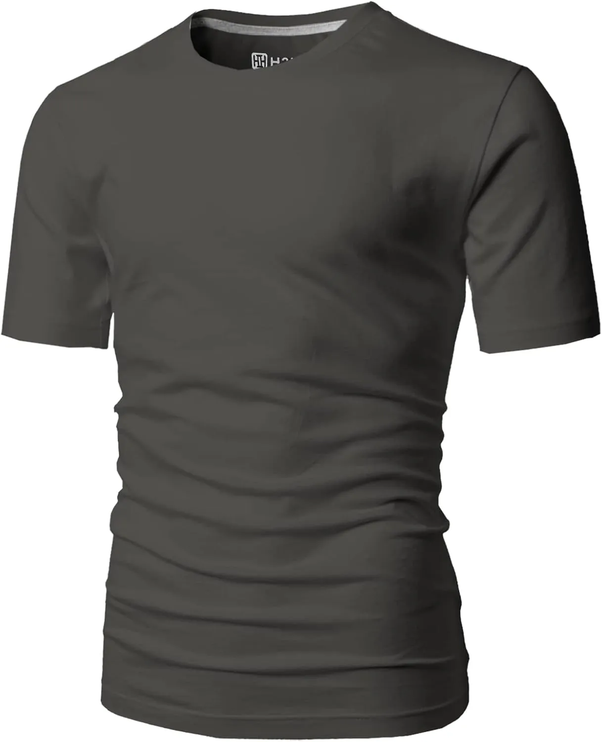 H2H Mens Casual Slim Fit Short Sleeve T-Shirts Soft Lightweight V-Neck/Crew-Neck Size XS to 3XL