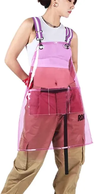 Hair Stylis Apron for Salon Barber Cross-back Hairdresser Waterproof Work Apron With 3 Pockets (22.8” W 25.5” L)