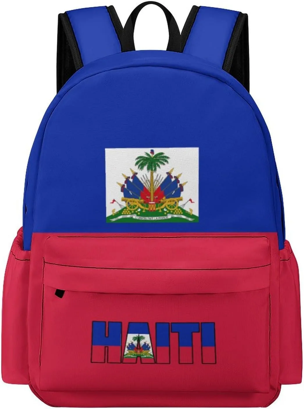 Haiti Flag Backpacks Large Capacity Daypack Shoulder Bag Lightweight Laptop Bags Travel Hiking Camping for Men Women 2025