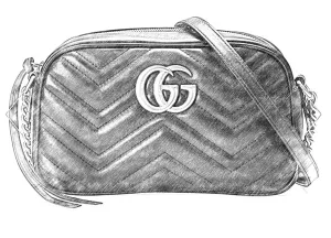 Handbag Organizer For Gucci GG Marmont small matelassé shoulder bag | Designer Purse Insert  | Bag Liner | Bag Insert Organizer | Gucci Organizer | Bag Organizer | Luxury bag |  Bag protector