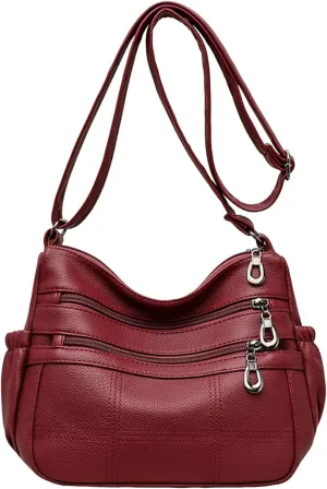 Handbags for Women Crossbody Multiple Pockets Adjustable Strap Hobo Retro Shoulder Bags Casual Outings Women Purse