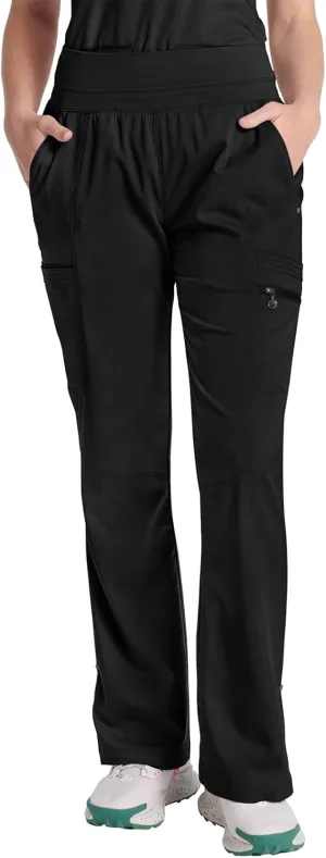 Healing Hands Scrub Pants for Women - Purple Label Bootcut Yoga Pants with 8 Pockets & Knit Waistband - HH002