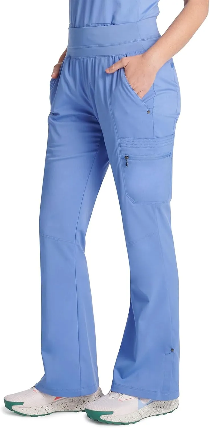 Healing Hands Scrub Pants for Women - Purple Label Bootcut Yoga Pants with 8 Pockets & Knit Waistband - HH002