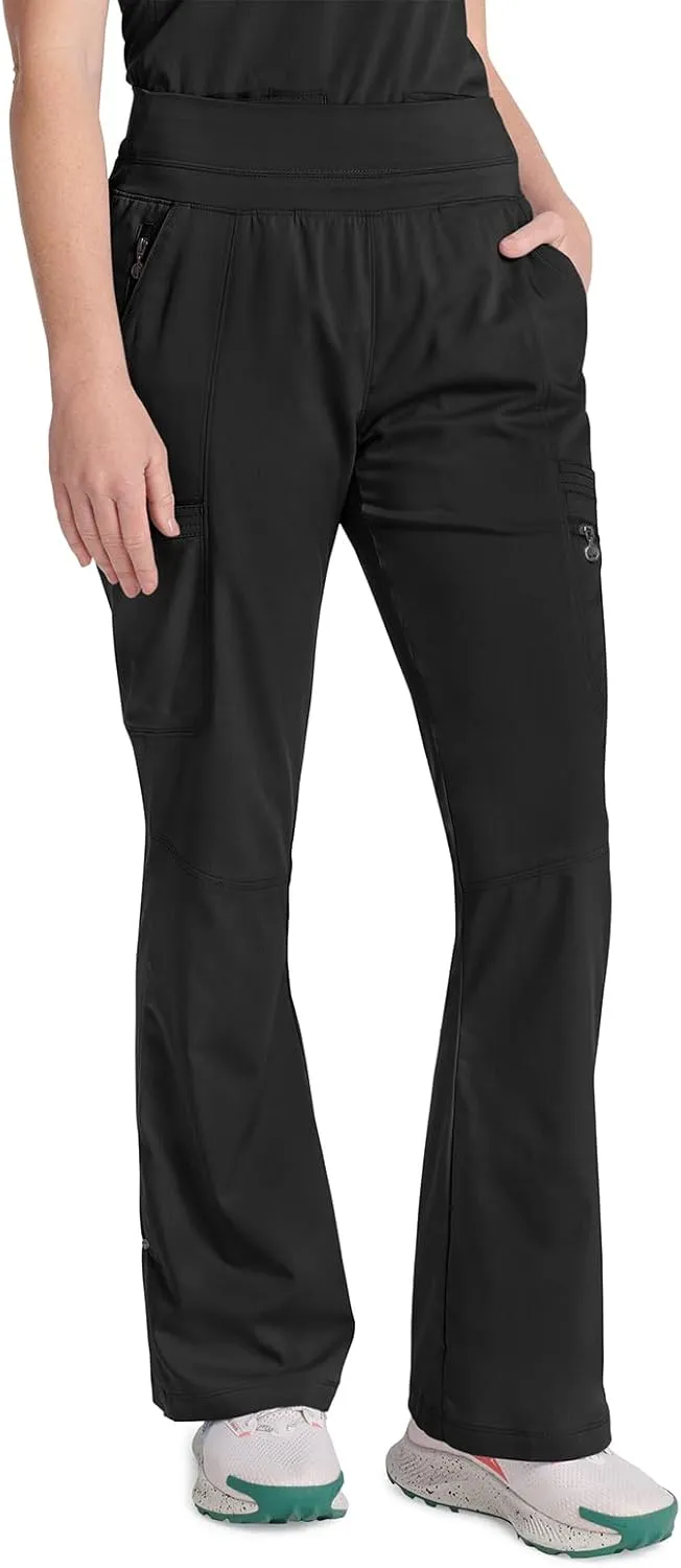 Healing Hands Scrub Pants for Women - Purple Label Bootcut Yoga Pants with 8 Pockets & Knit Waistband - HH002