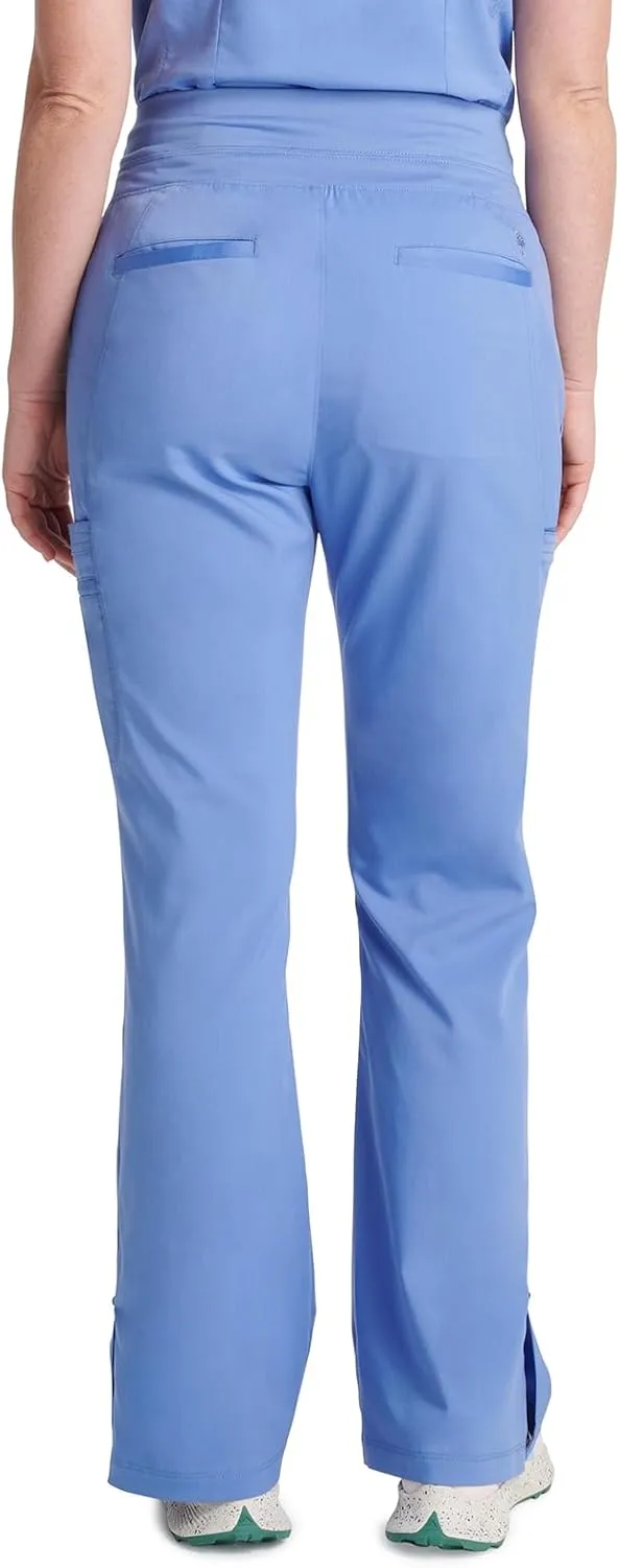 Healing Hands Scrub Pants for Women - Purple Label Bootcut Yoga Pants with 8 Pockets & Knit Waistband - HH002