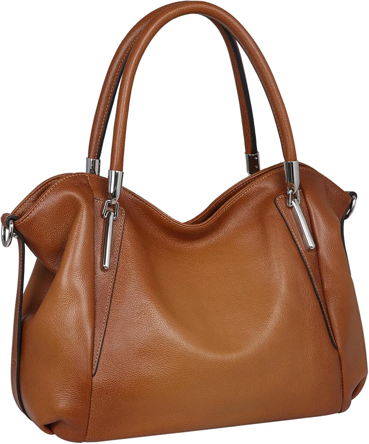 HESHE Leather Purses for Women Designer Handbags Hobo Crossbody Shoulder Bag Satchel Handbag Work Tote Bags