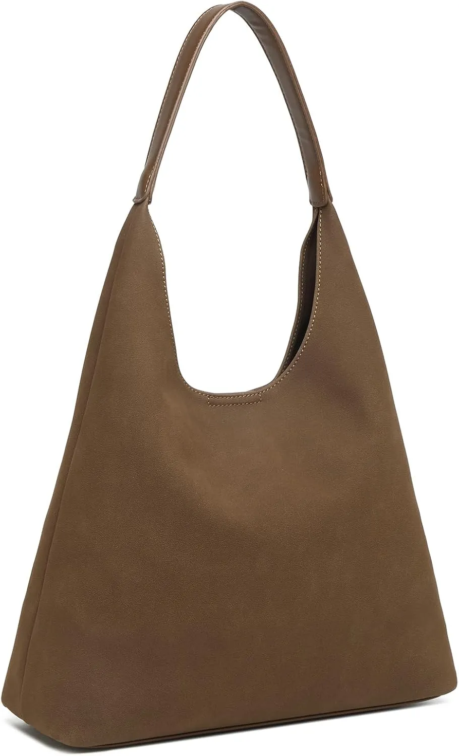 Hobo Bags for Women, Slouchy Handbag Vegan Leather Shoulder Purse 2pcs Work Tote