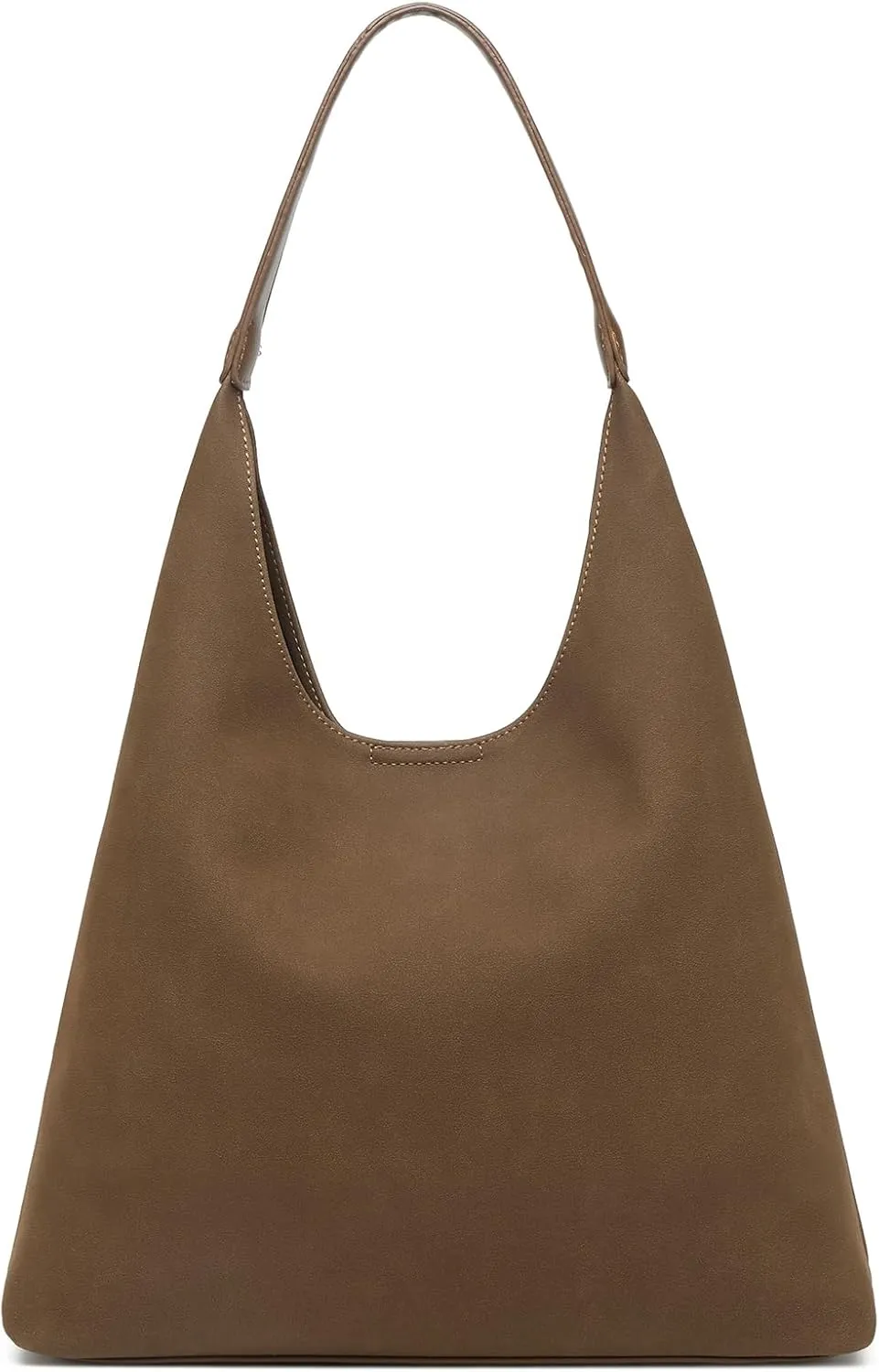 Hobo Bags for Women, Slouchy Handbag Vegan Leather Shoulder Purse 2pcs Work Tote