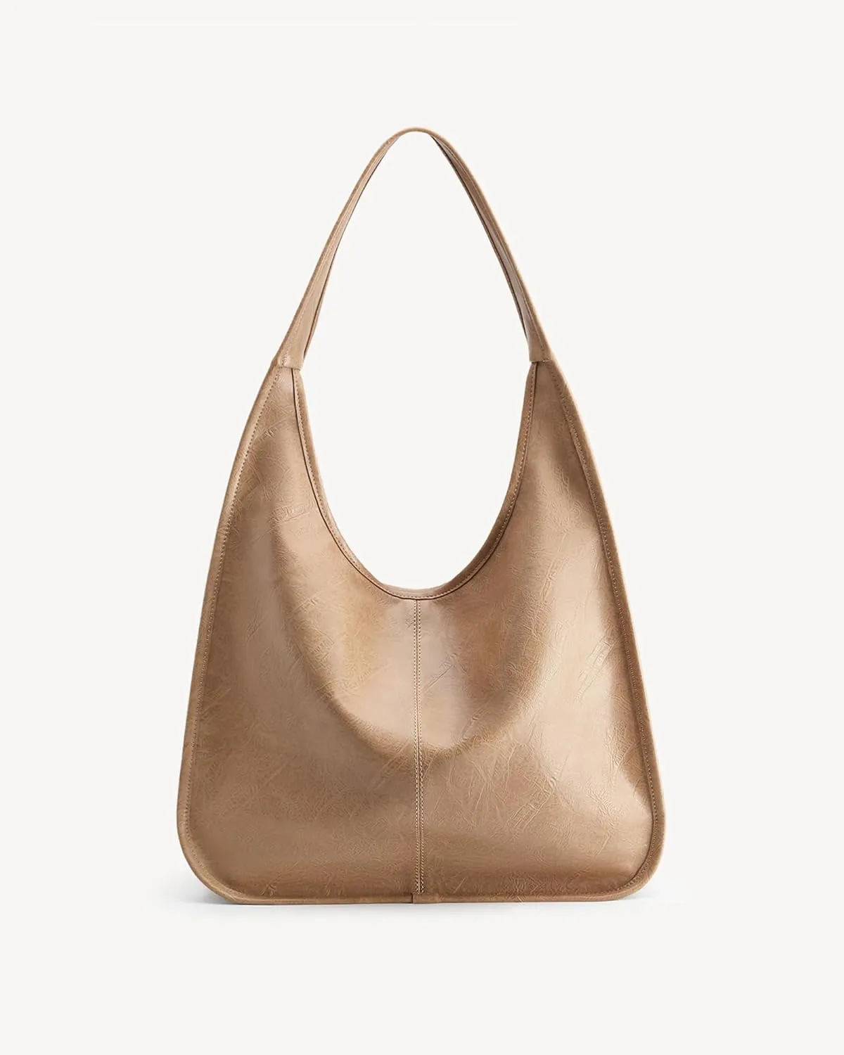Hobo Purse, PU Leather Shoulder Bag, Tote Handbag for Work and Travel