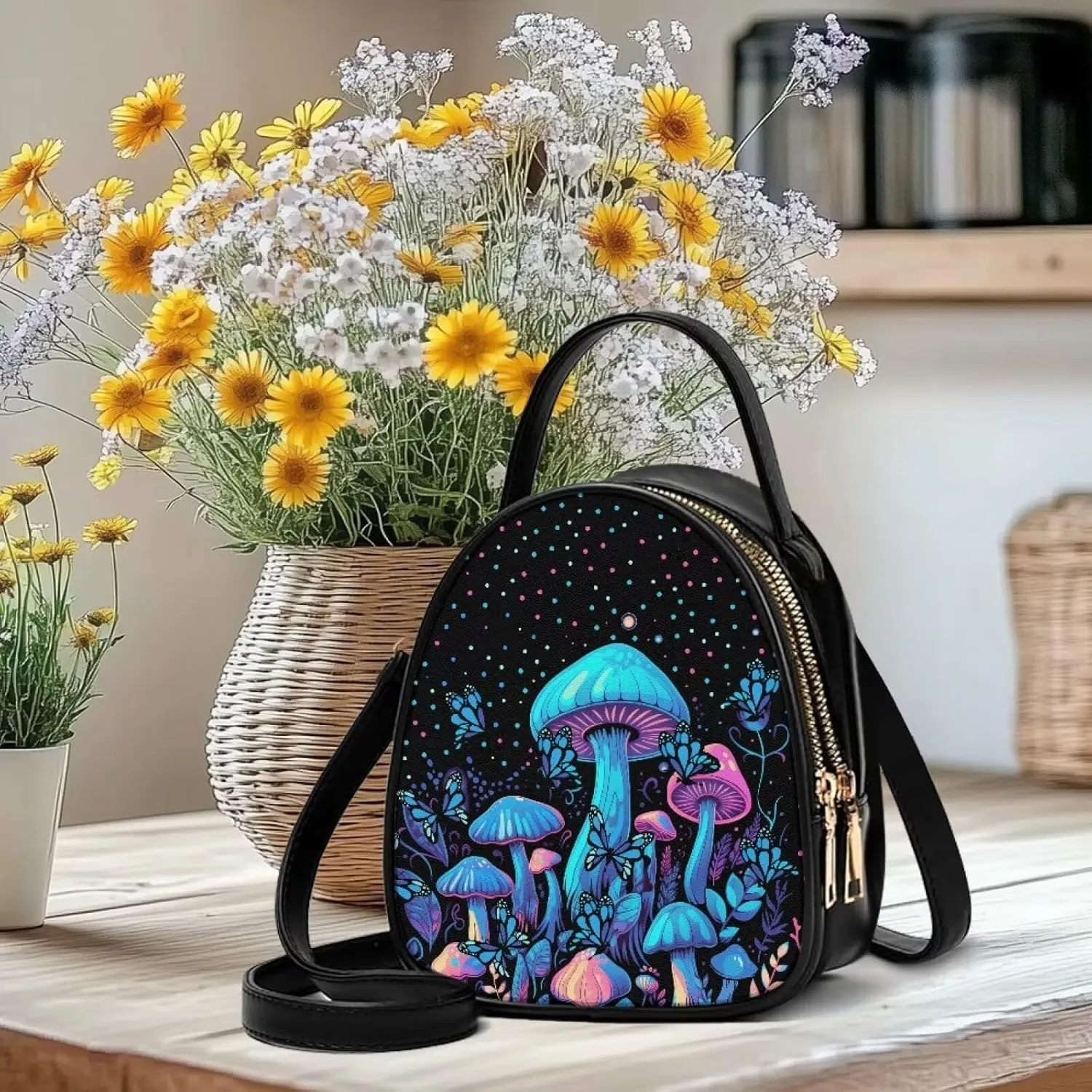 HUGS IDEA Small Crossbody Phone Bag for Women Quilted Purse Leather Cell Phone Cross Body Wallet