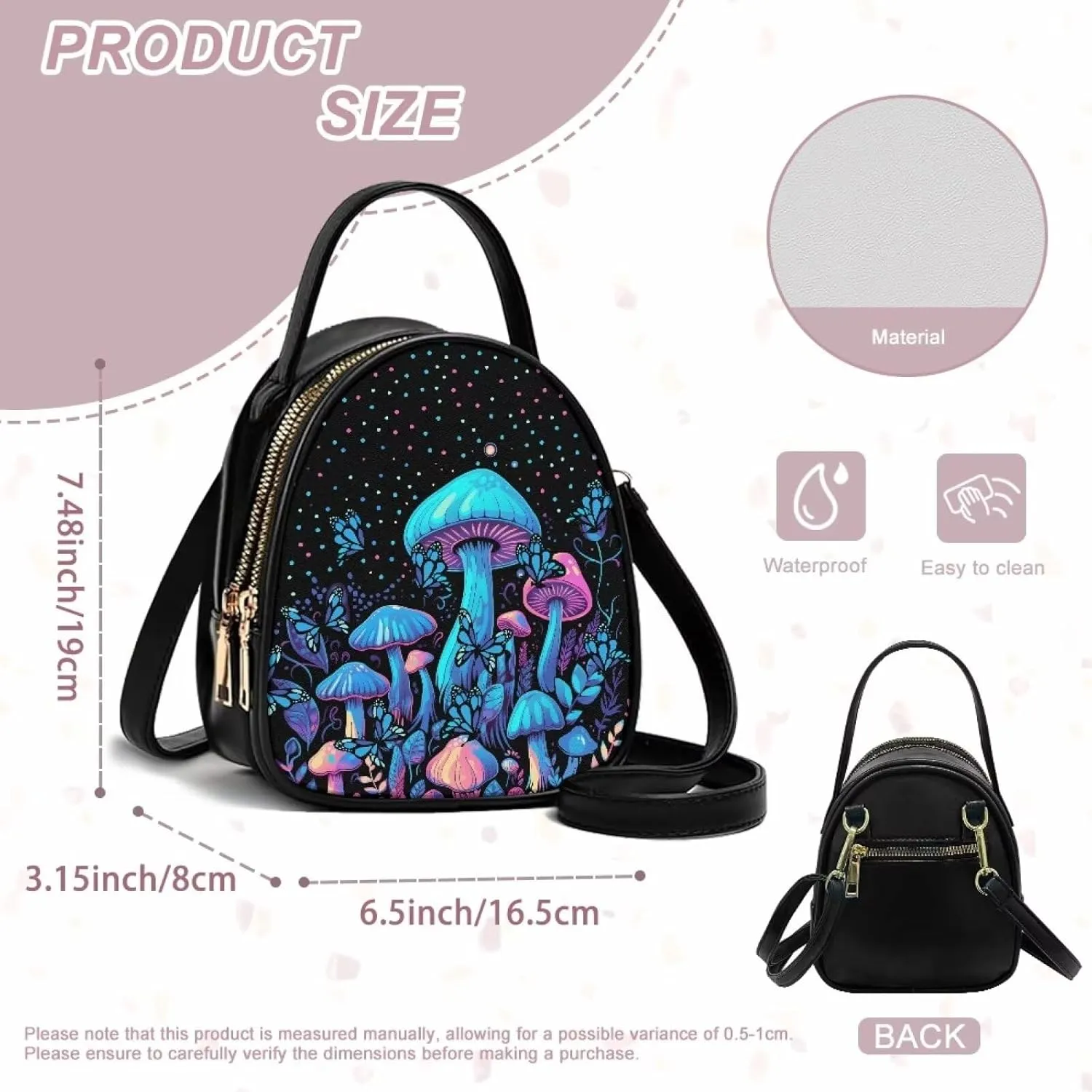 HUGS IDEA Small Crossbody Phone Bag for Women Quilted Purse Leather Cell Phone Cross Body Wallet