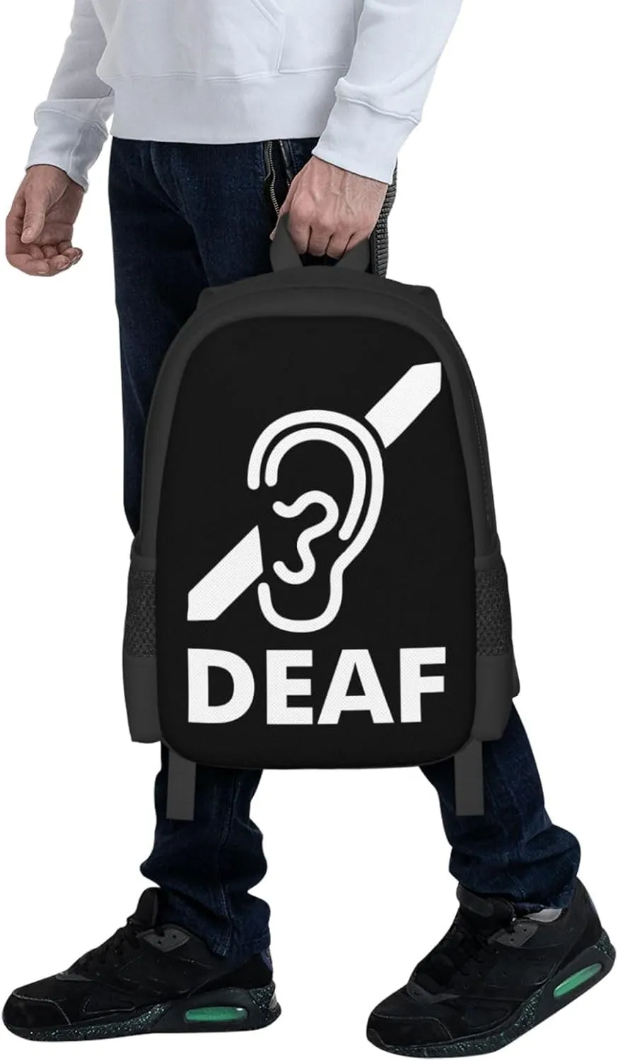 I Am Deaf Backpack Lightweight Large Capacity Laptop Backpack Travel Backpacks For Unisex, Painting
