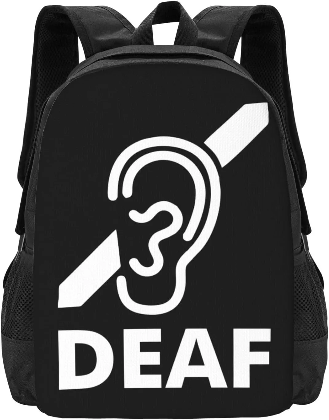 I Am Deaf Backpack Lightweight Large Capacity Laptop Backpack Travel Backpacks For Unisex, Painting