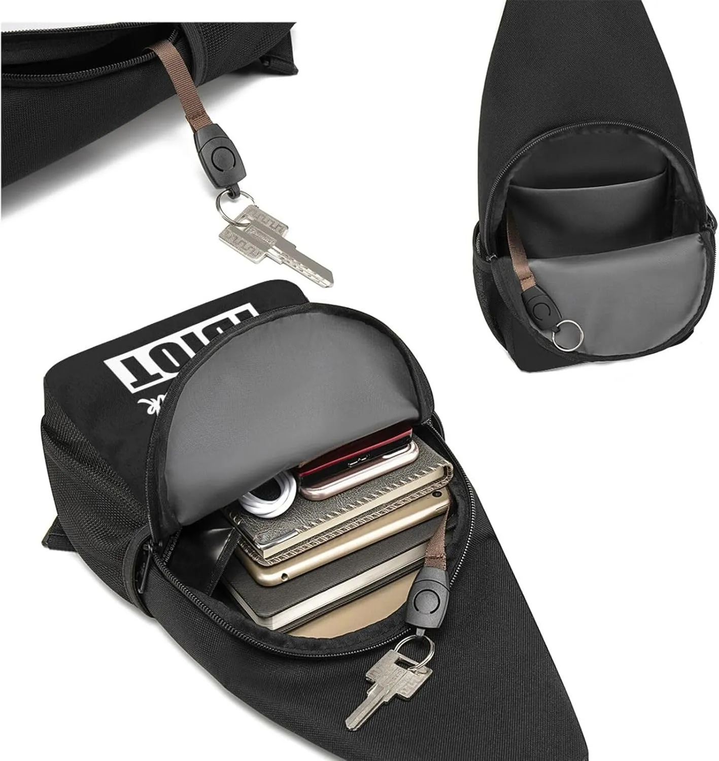 I Don't Speak Idiot Chest Bag Adjustable Leisure Travel Crossbody Shoulder Bag Unisex