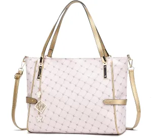 I IHAYNER Vegan Leather Tote Bag Large Handbags for Women Tote Bag Designer Bags with Compartment for Travel Work