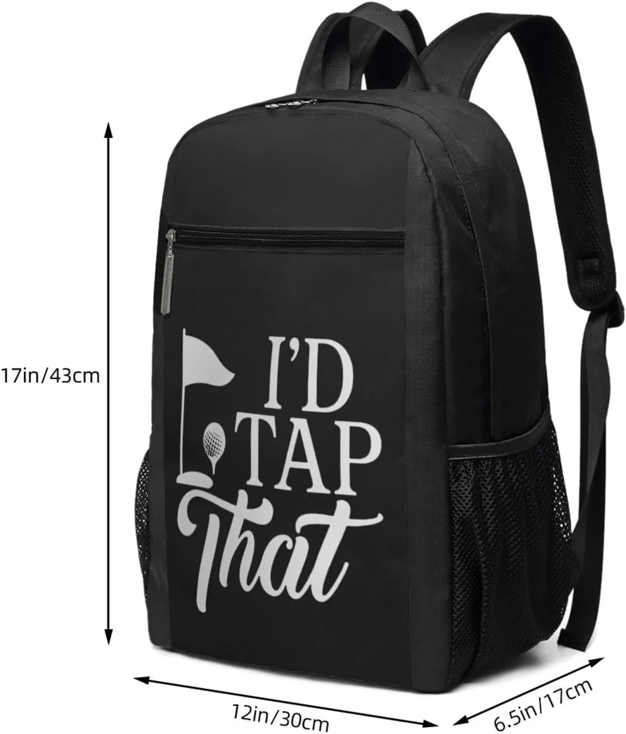 I'D Tap That Golf Backpack 17 Inch For Travel Laptops Backpack
