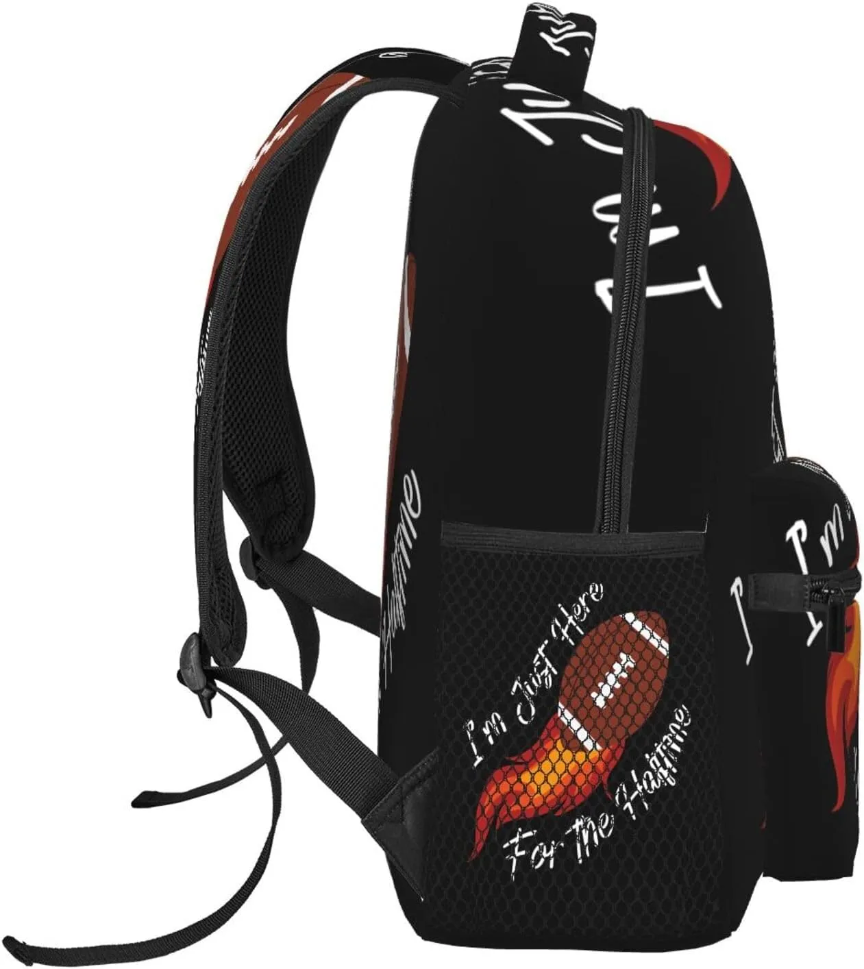 I‘m Just Here For The Halftime Show Backpack Casual Laptop Backpack Lightweight Double Shoulder Bag Travel Daypack For Women Men