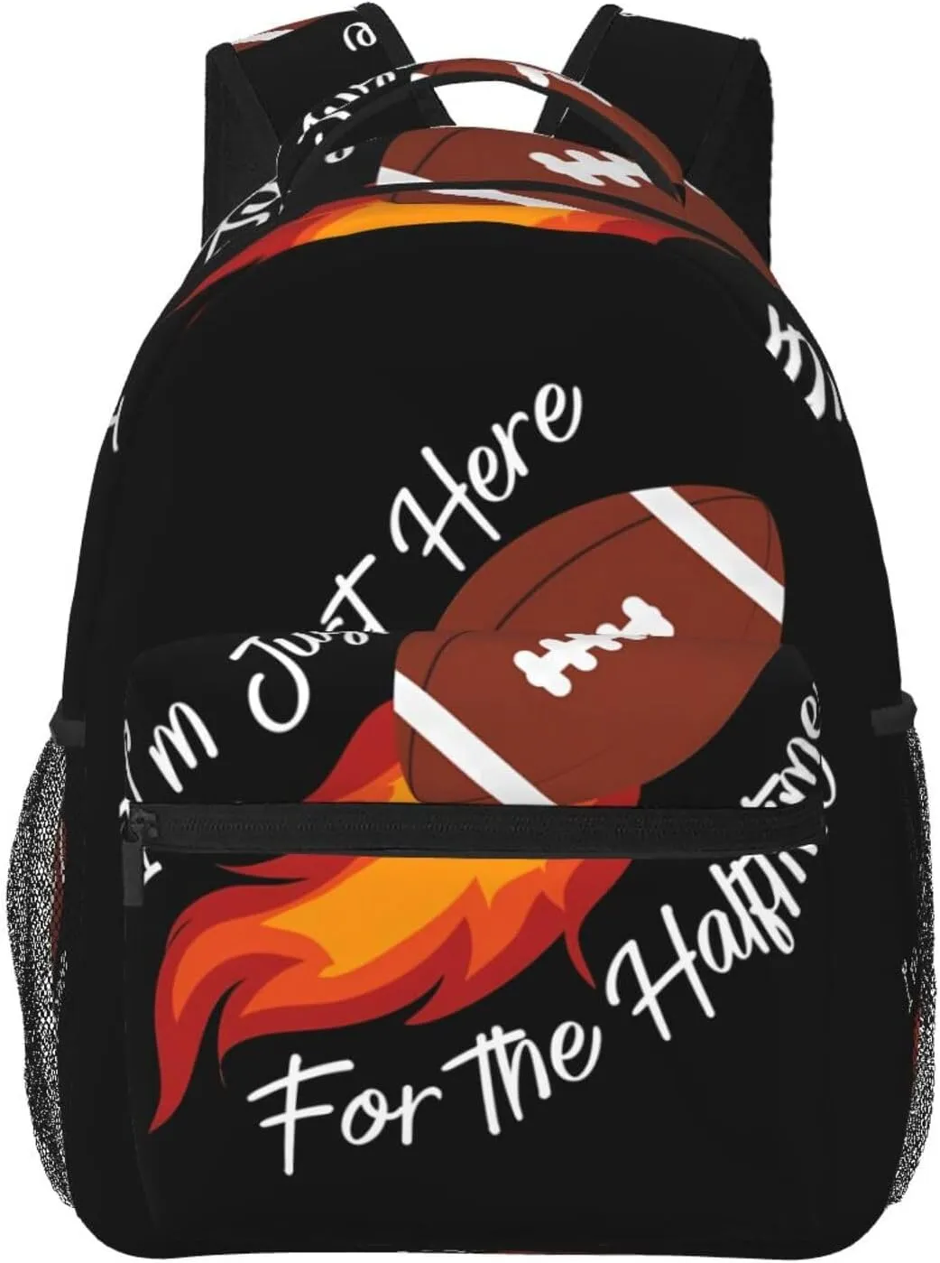 I‘m Just Here For The Halftime Show Backpack Casual Laptop Backpack Lightweight Double Shoulder Bag Travel Daypack For Women Men