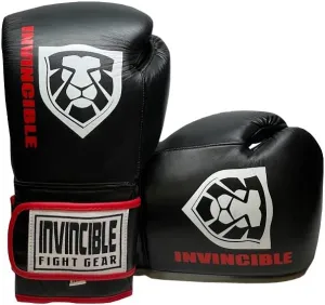 Invincible Fight Gear All Leather Boxing Bag Gloves for Mens or Womens Boxing Can be Used as Fitness Gloves, Punching Gloves, Sparring, Fighting Mitt Work for Kickboxing, MMA, Thai Pad