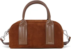 Iswee Suede Bag Designer Crossbody Bags for Women Small Shoulder Purse Ladies Handbags Travel Work Bag